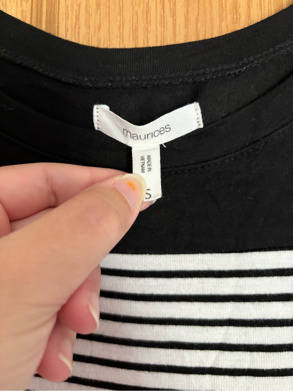 Maurices Black and White Striped Tee Dress - Picture 4 of 10